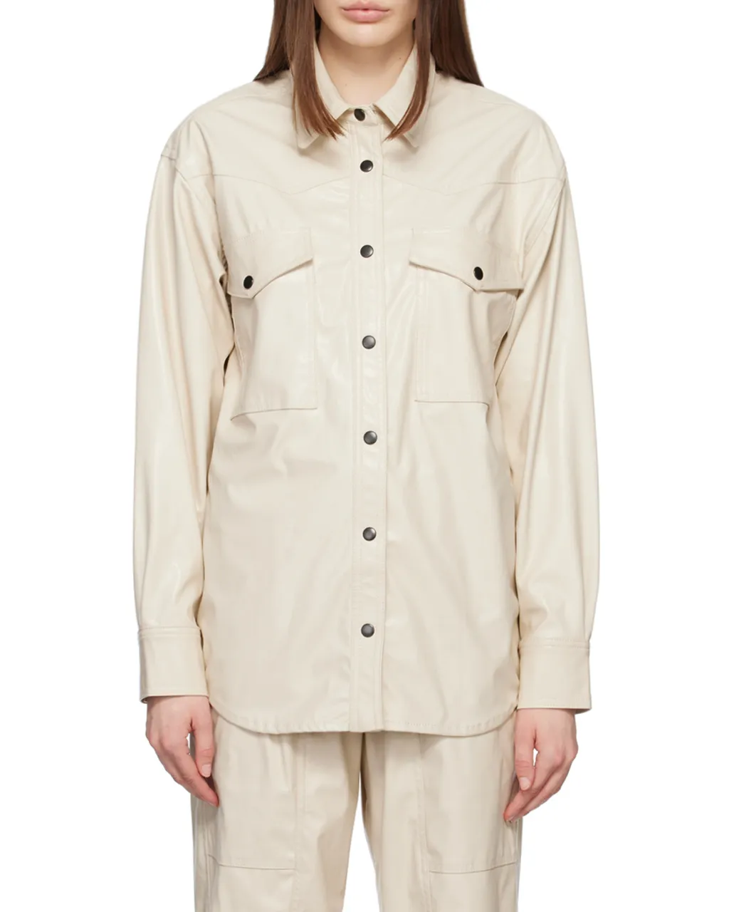 Lapel Long-Sleeved Shirt