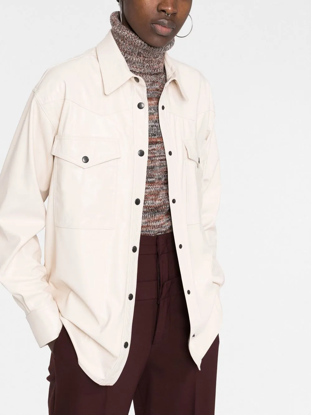 Lapel Long-Sleeved Shirt