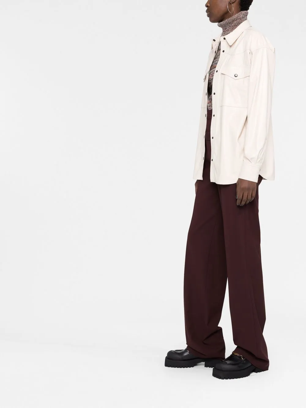 Lapel Long-Sleeved Shirt