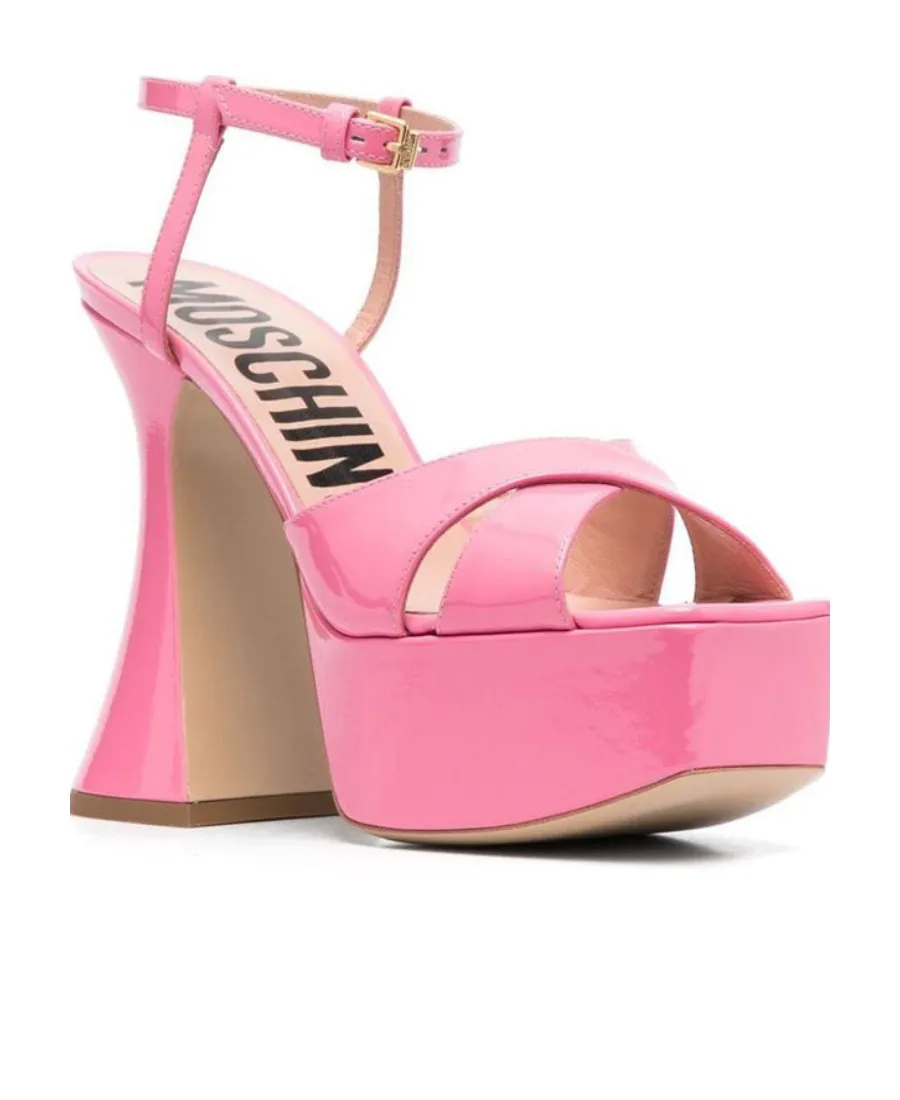 Moschino Crossover Strapped Platform Sandals