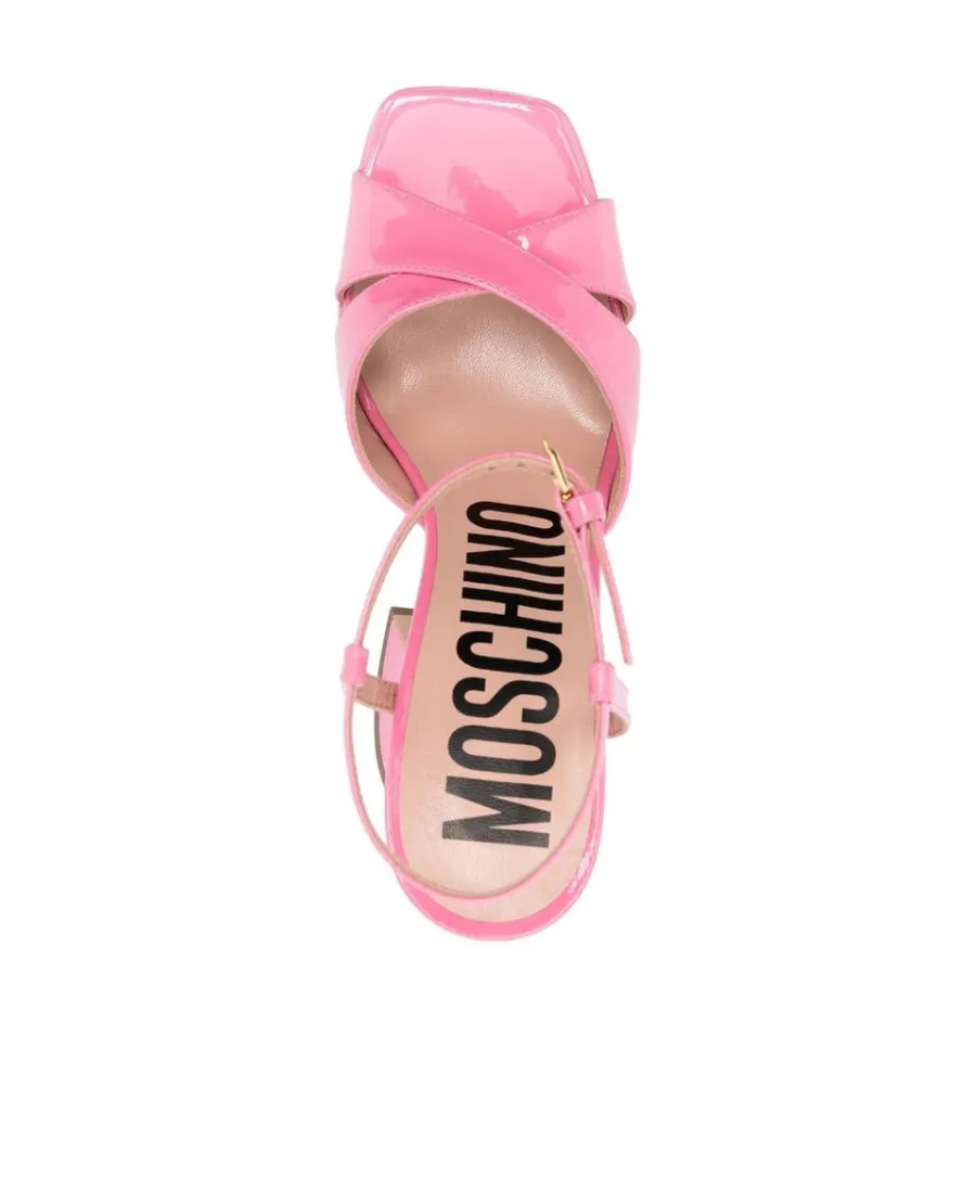 Moschino Crossover Strapped Platform Sandals