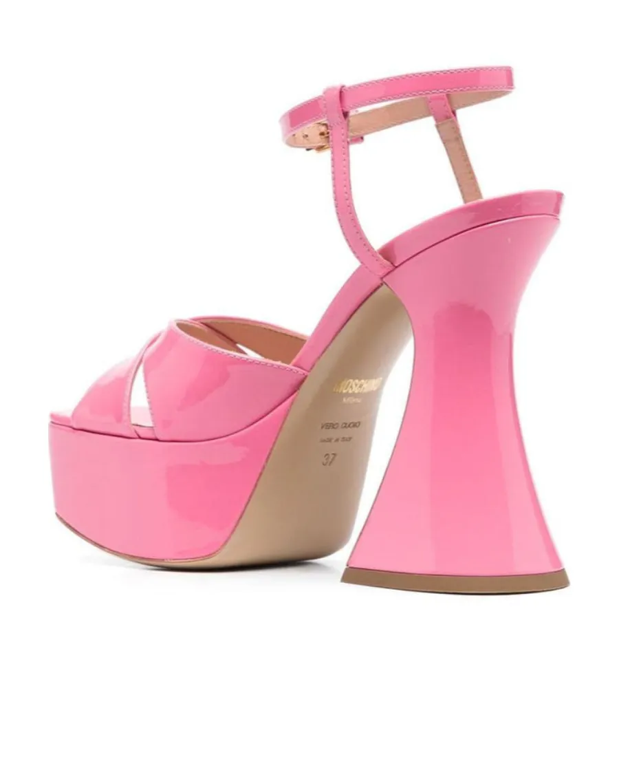 Moschino Crossover Strapped Platform Sandals