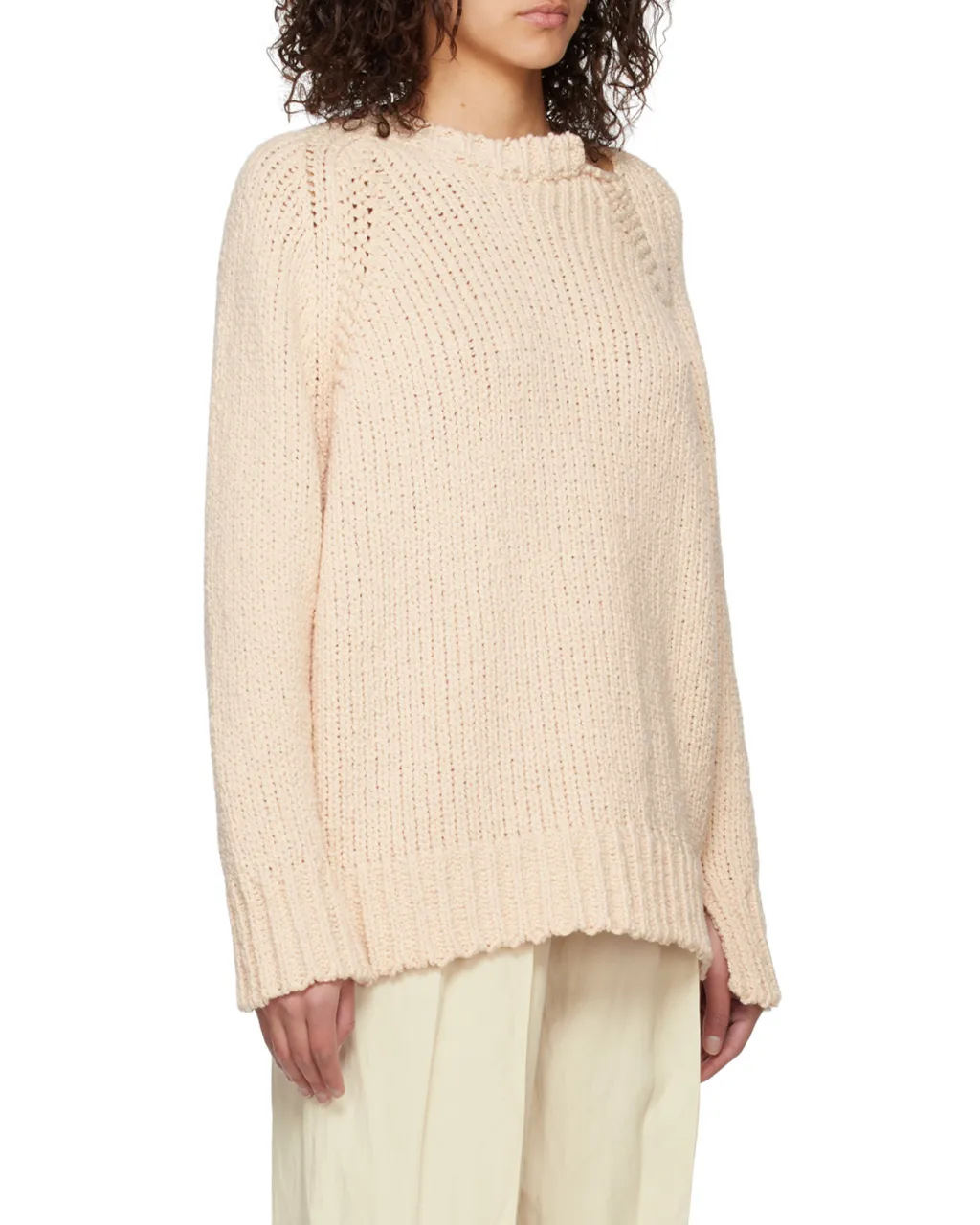 Round Neck Long-Sleeved Sweater
