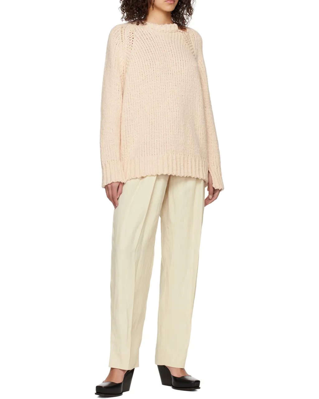 Round Neck Long-Sleeved Sweater