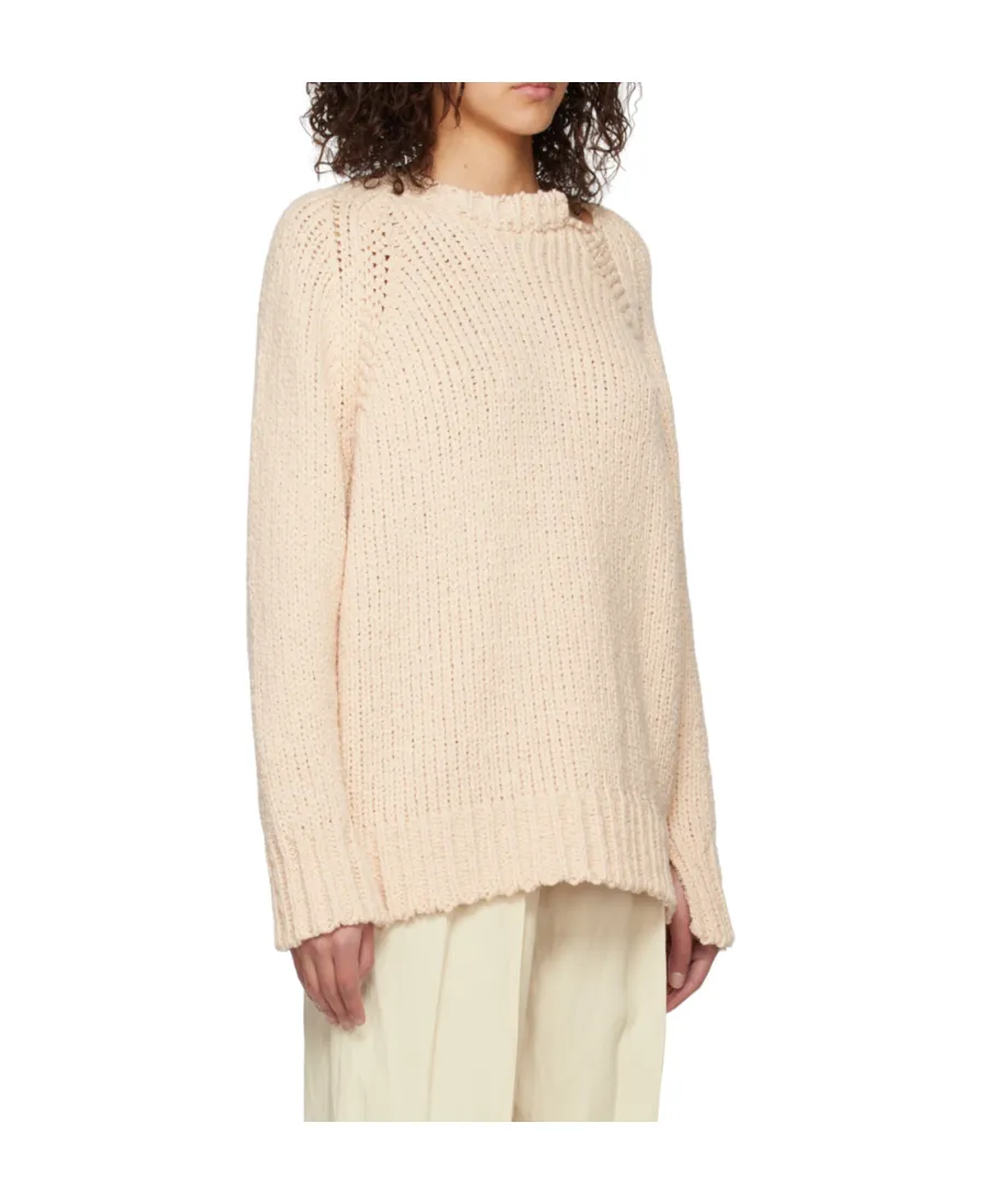 Round Neck Long-Sleeved Sweater