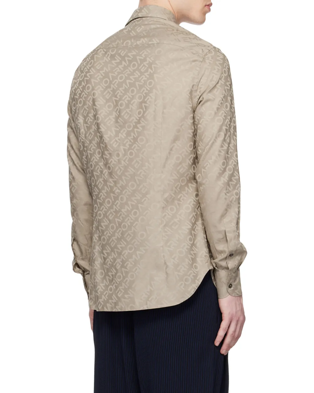 Full-Length Logo Jacquard Shirt