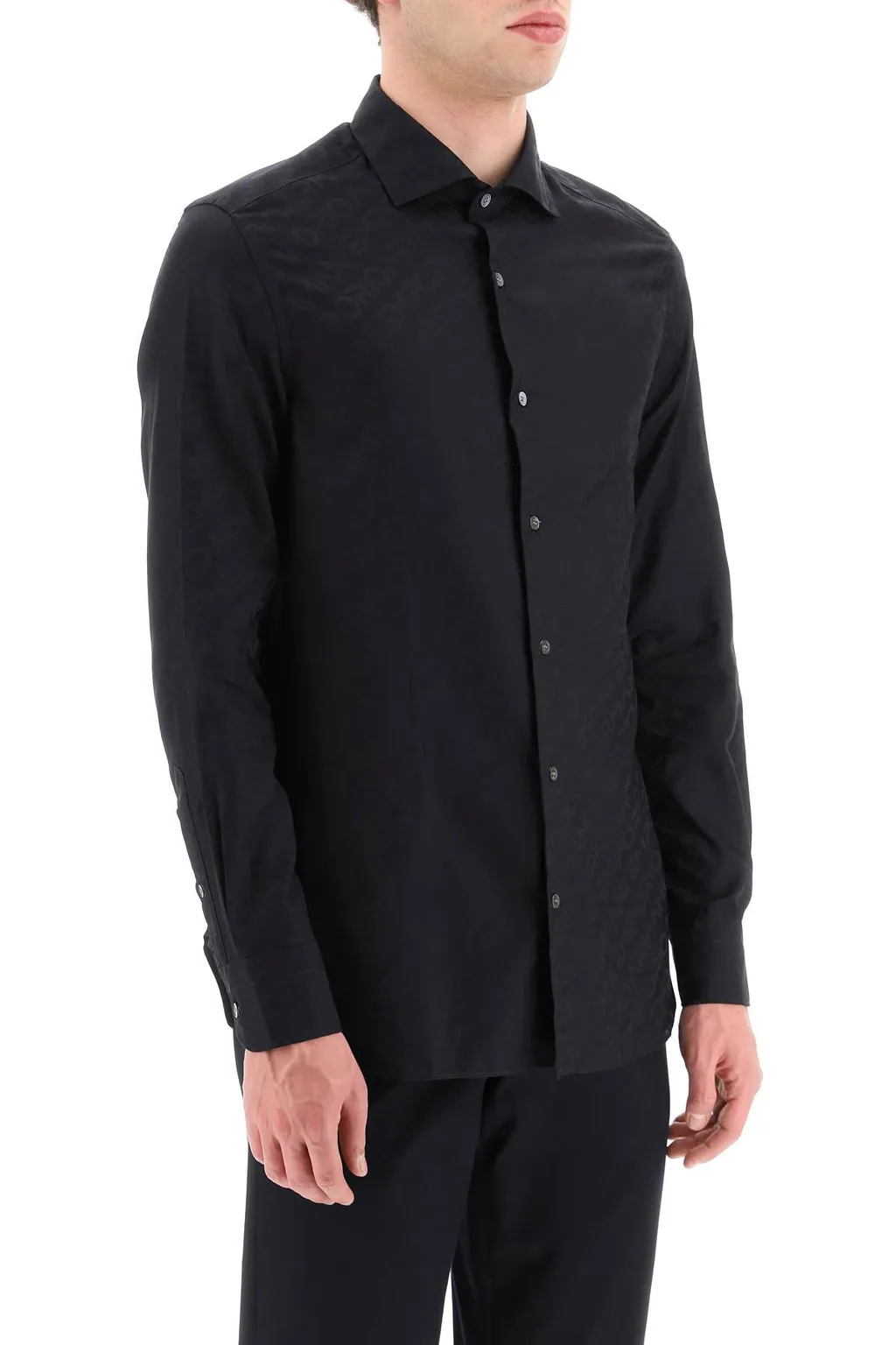 Embossed-Pattern Shirt