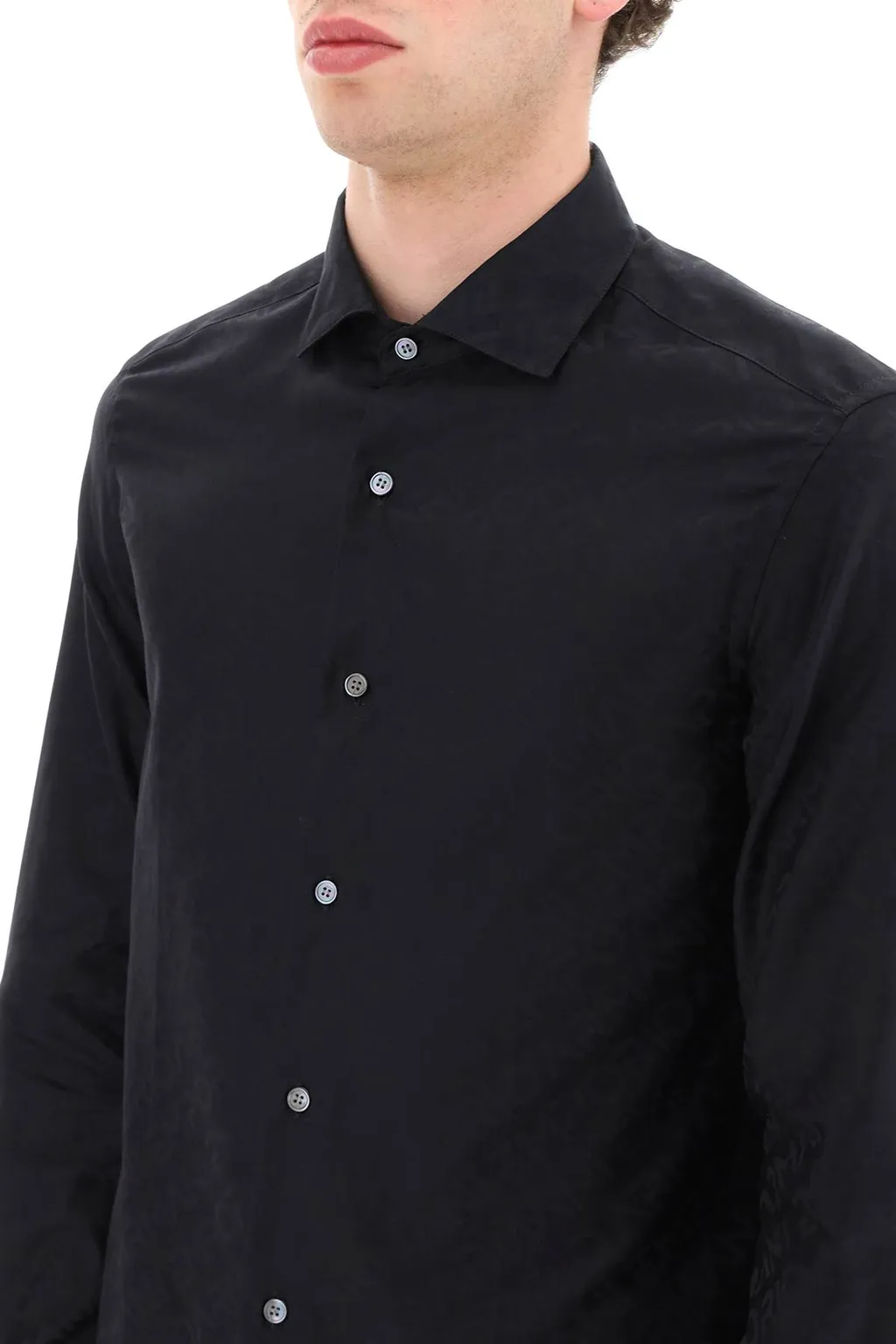 Embossed-Pattern Shirt
