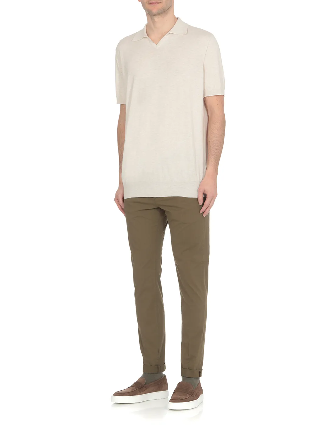 Dondup Mid-Rise Straight Leg Trousers
