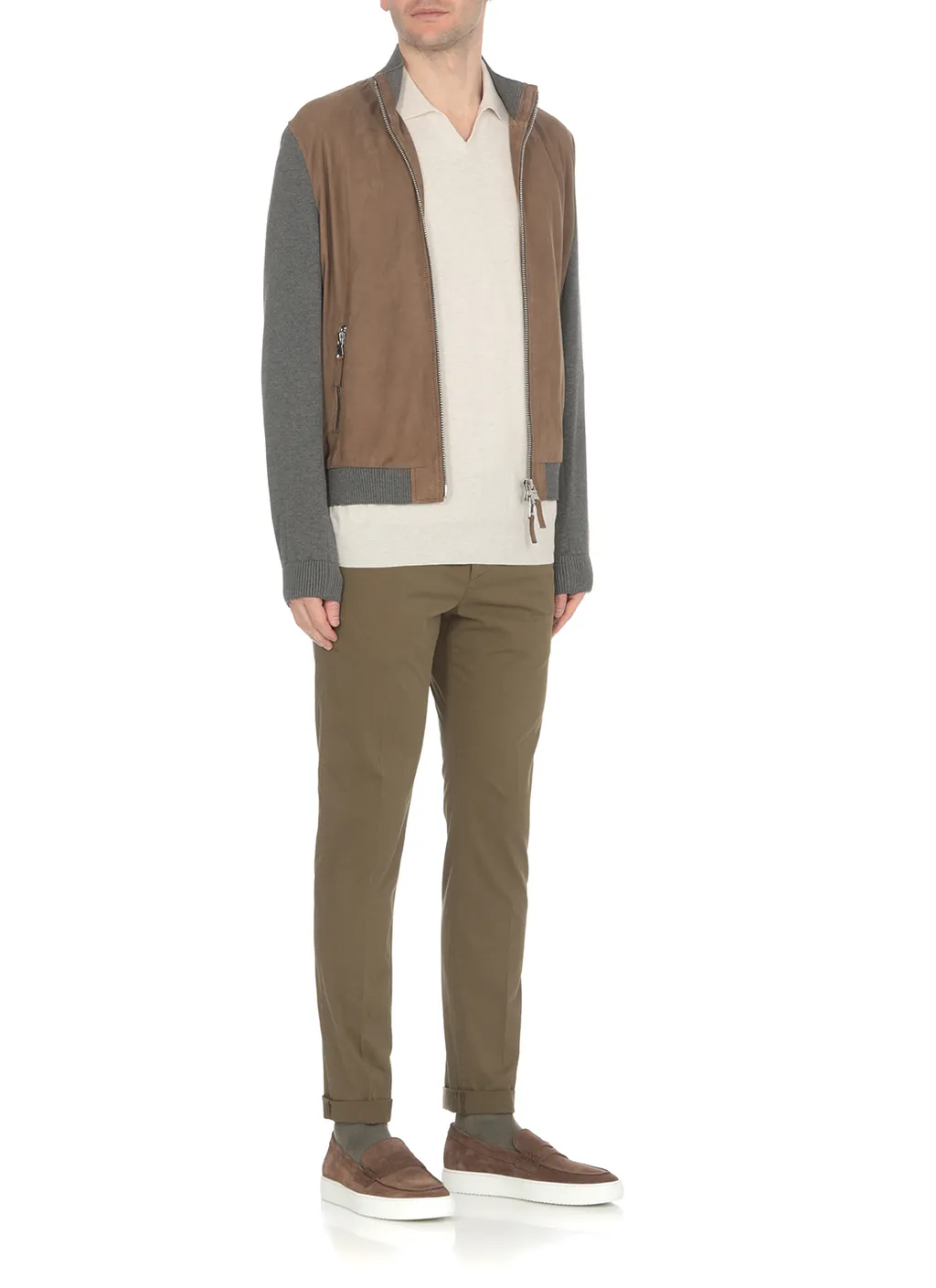 Dondup Mid-Rise Straight Leg Trousers
