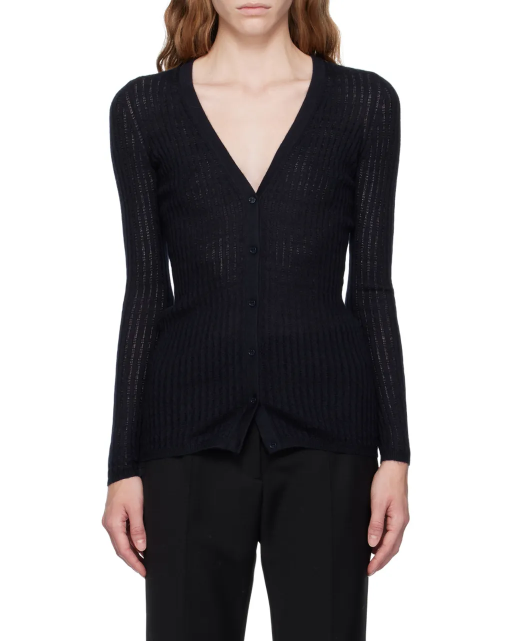 Ribbed-Knit Cardigan