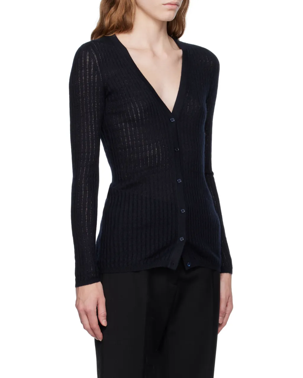 Ribbed-Knit Cardigan