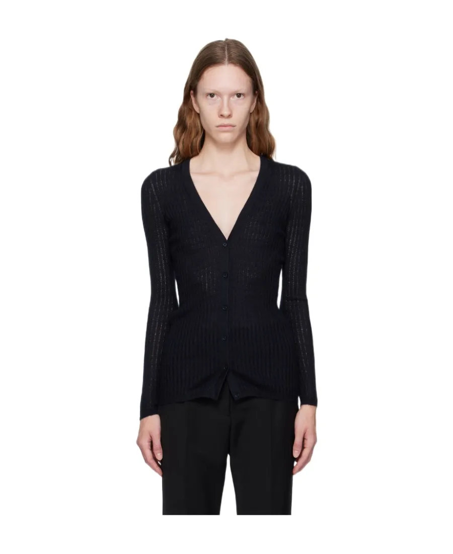 Ribbed-Knit Cardigan