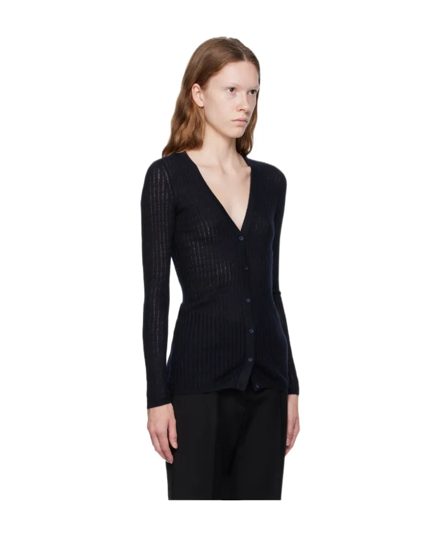 Ribbed-Knit Cardigan