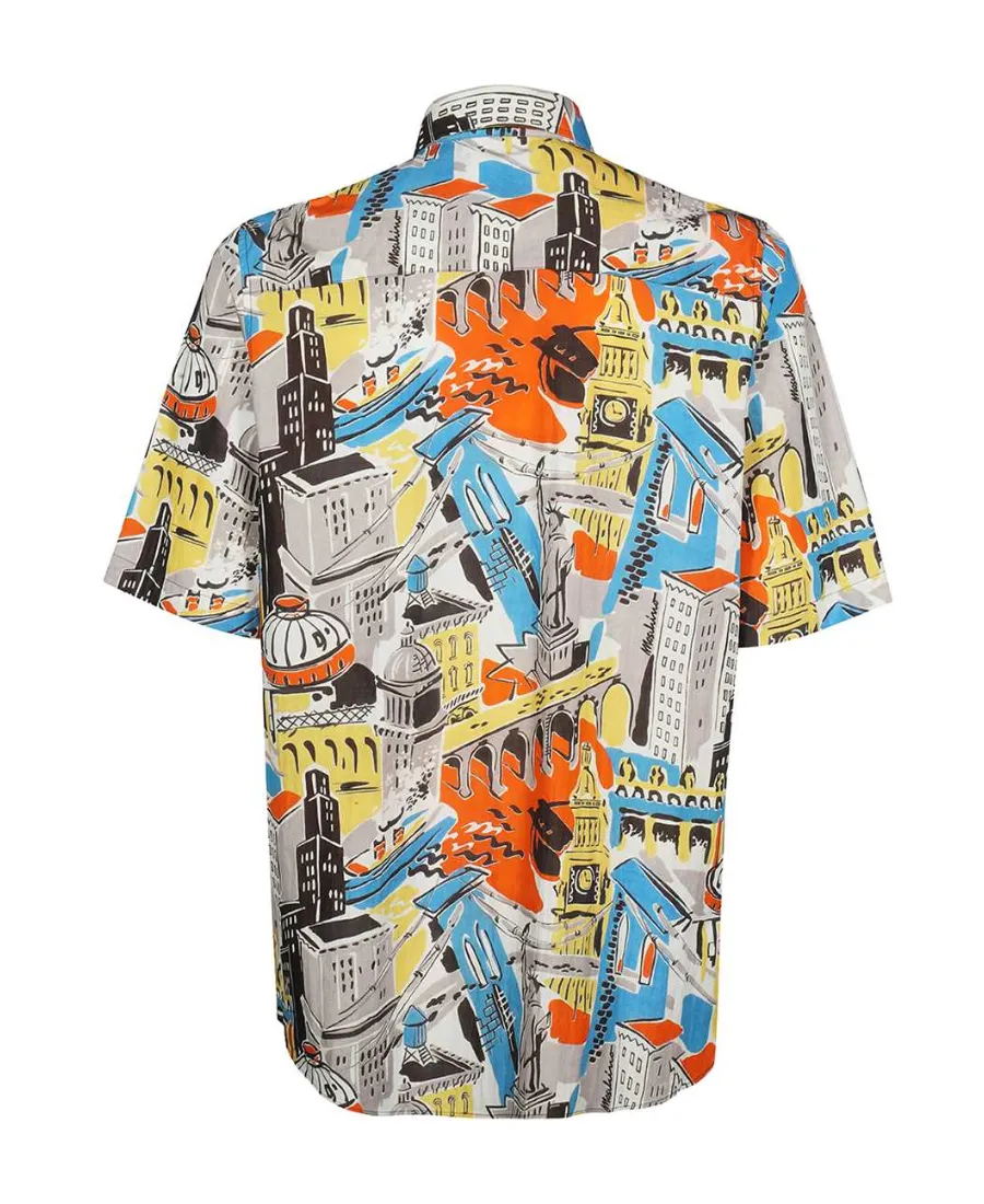 Graphic-Print Short-Sleeved Shirt