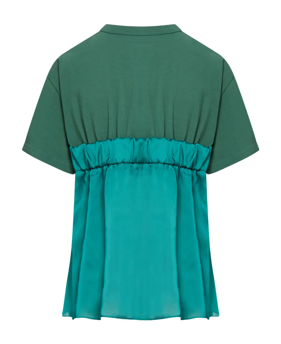 Sacai Panelled Jersey T-Shirt