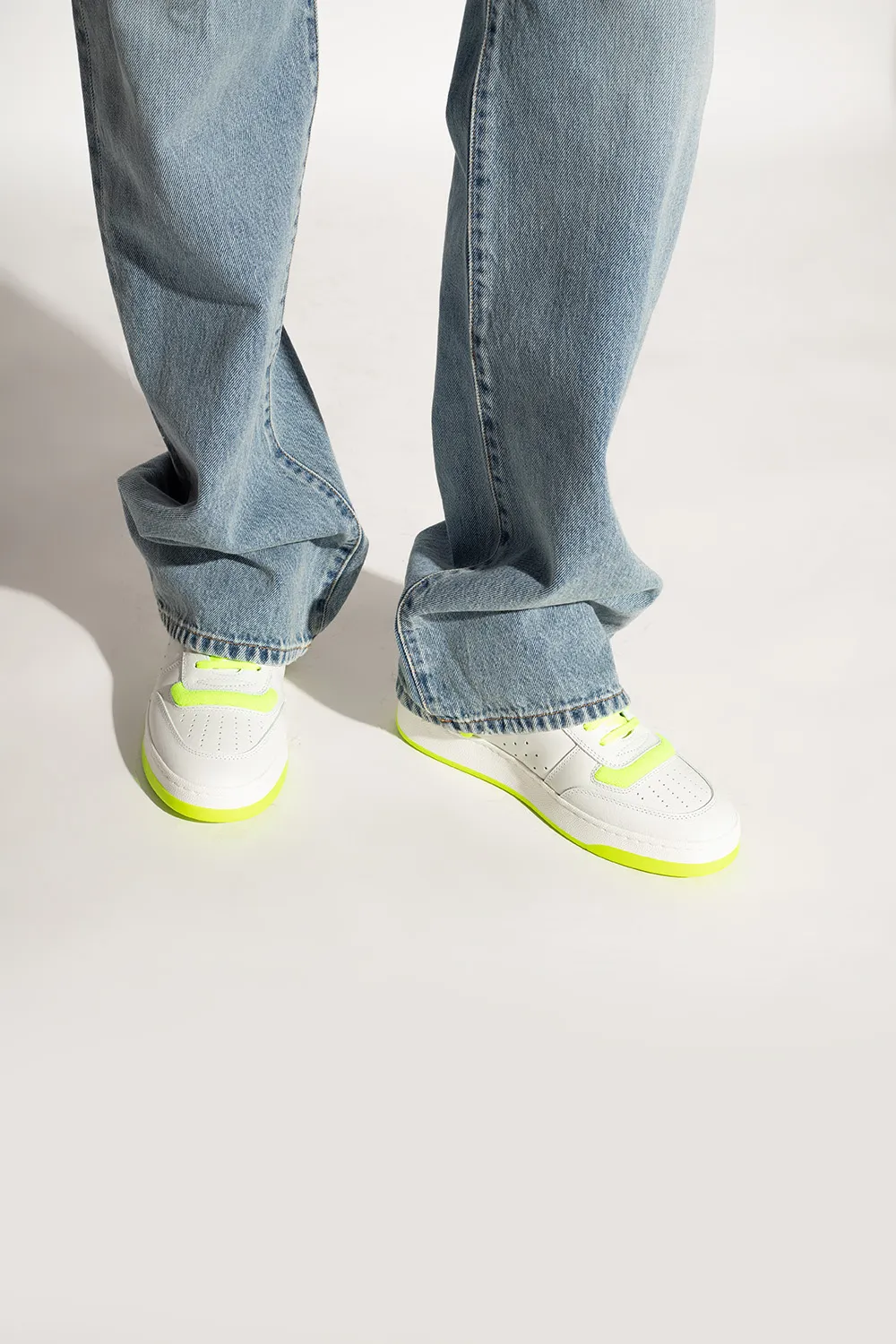 Saint Laurent Sl/80 Mid-Top Sneakers