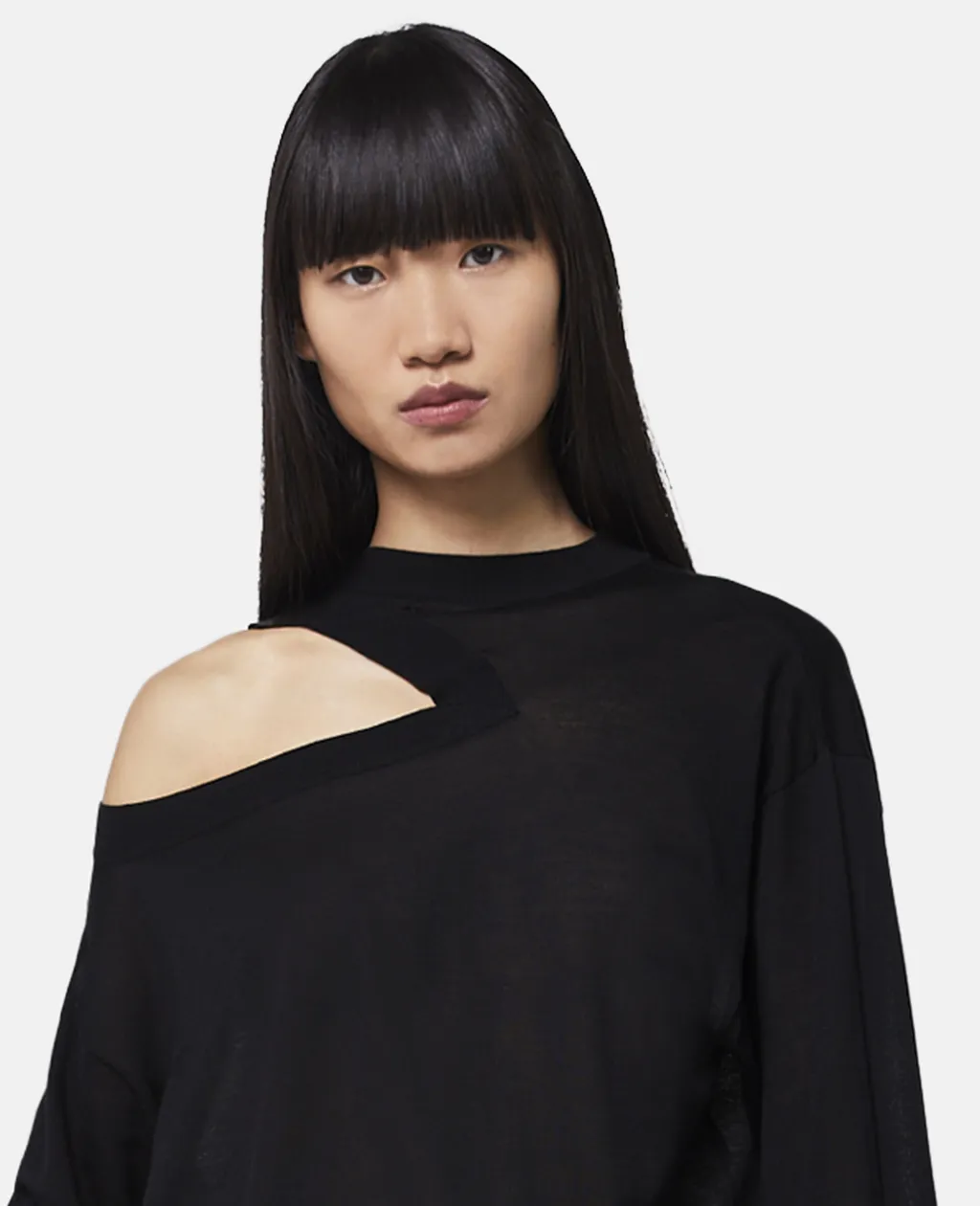 Stella Mccartney Cut Out-Detail Crewneck Knitted Top