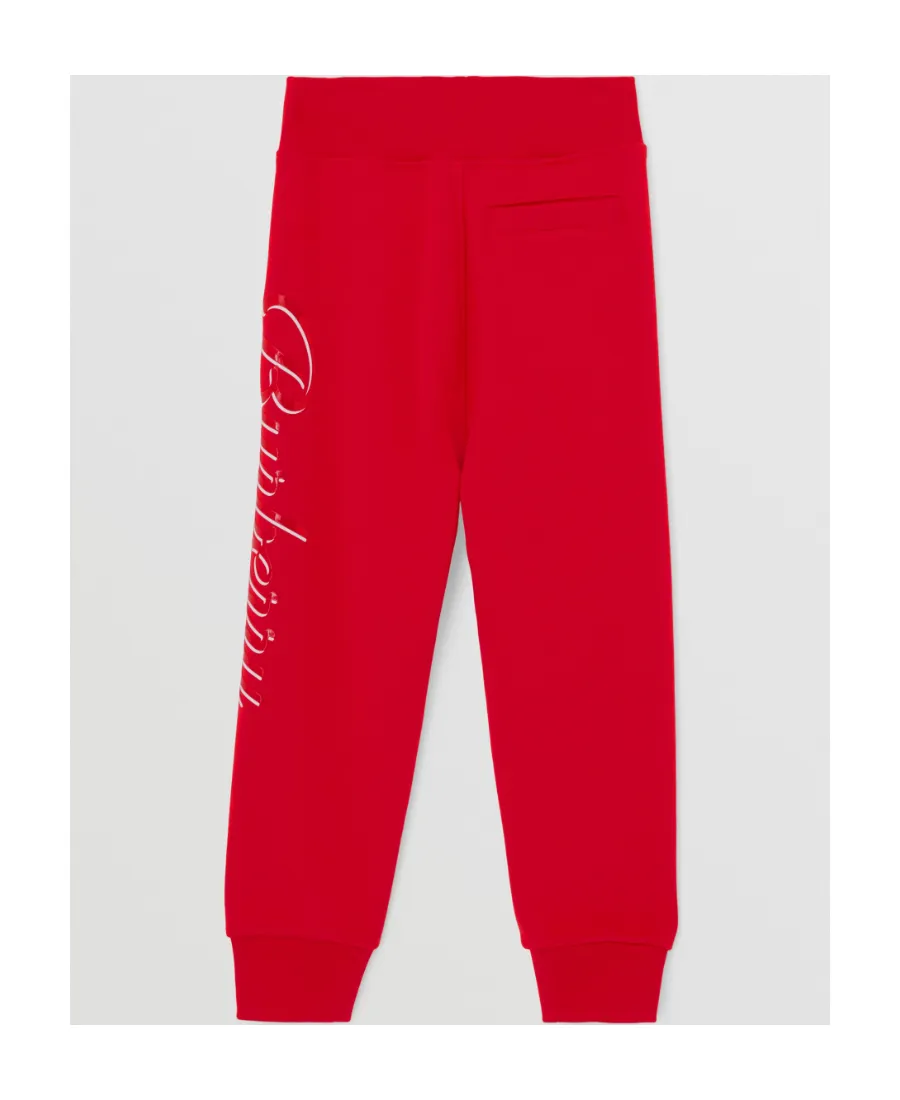 Script Logo-Print Cotton Track Trousers