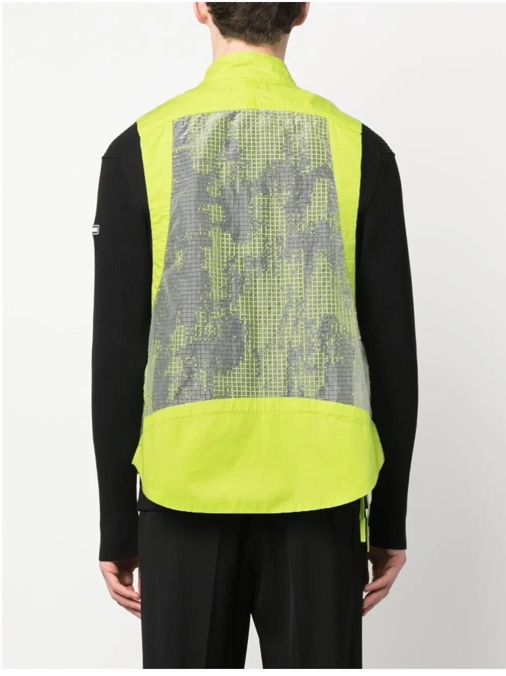 Stone Island Shadow Project Mesh Panelled Zipped Vest