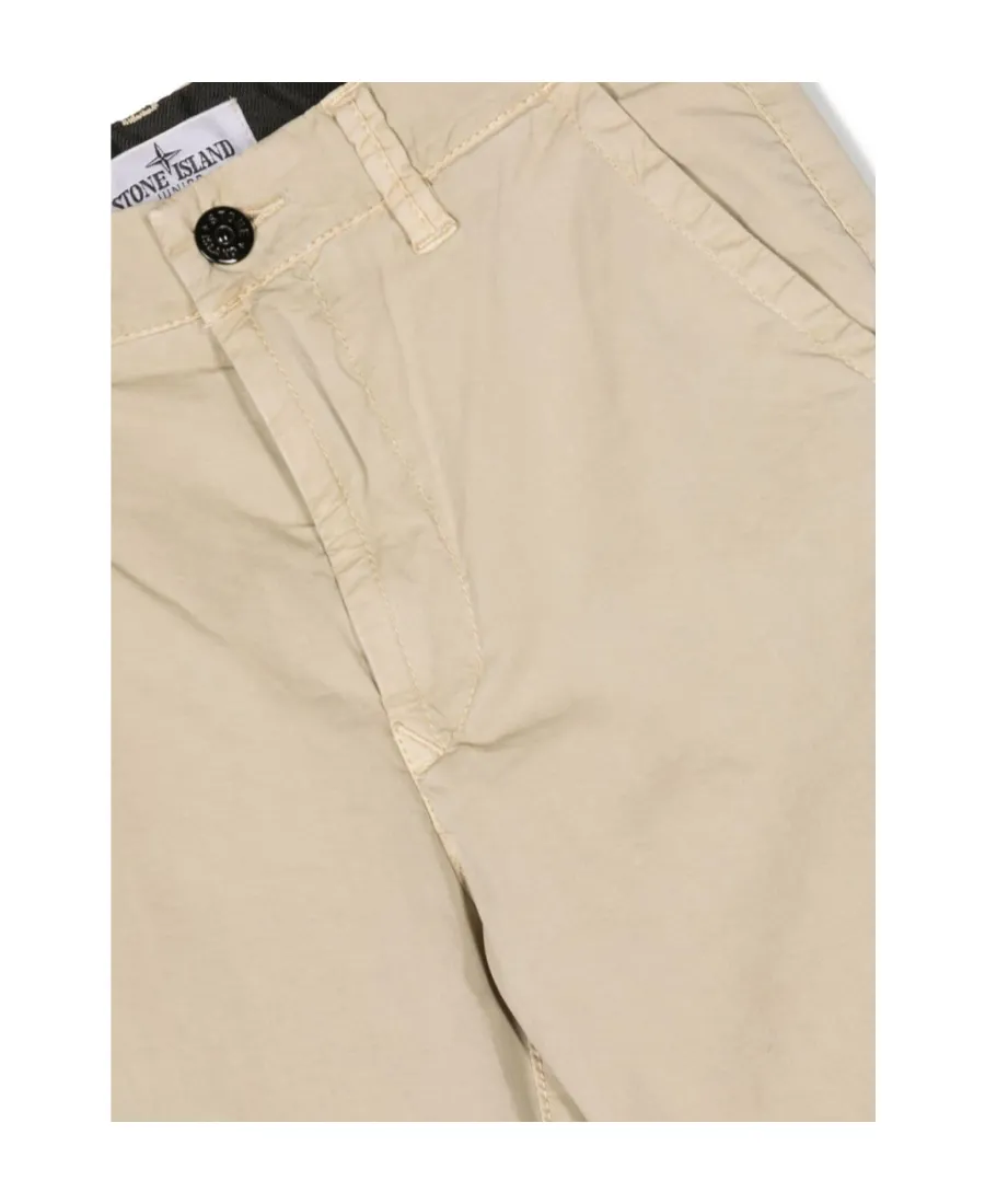 Compass-Motif Straight-Leg Trousers
