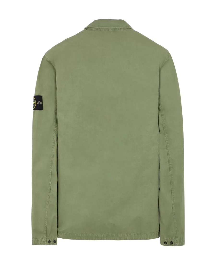 Logo-Patch Shirt Jacket