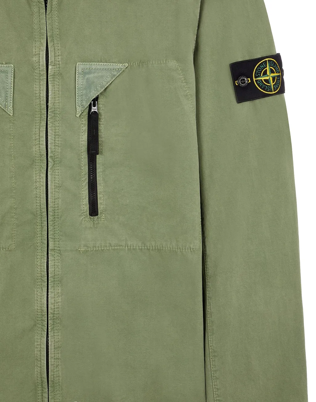 Logo-Patch Shirt Jacket