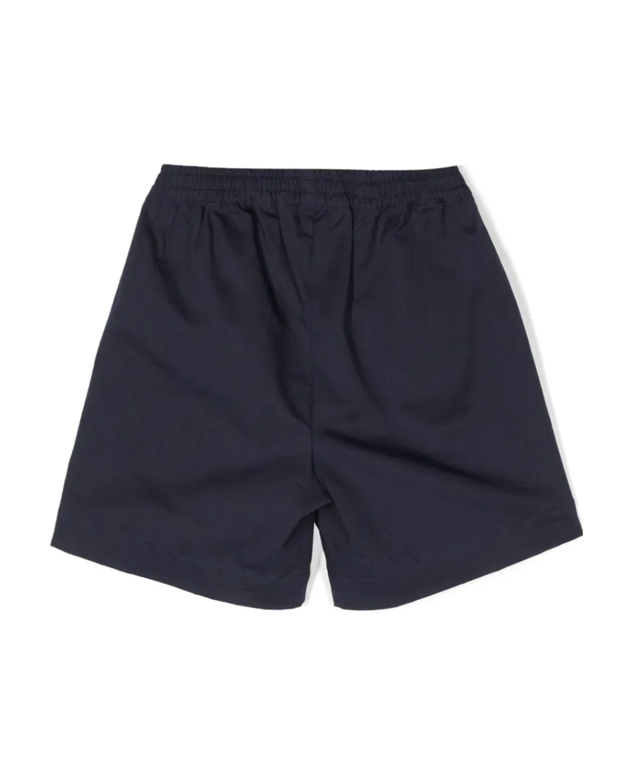 Palm Angels Kids Logo Printed High Waist Shorts