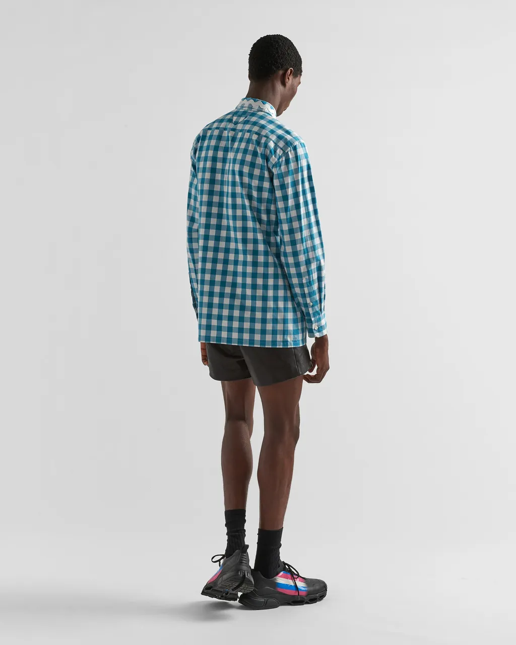 Prada Check-Printed Buttoned Shirt