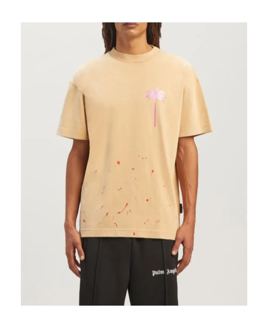 Palm Angels Pxp Painted Crewneck T-Shirt