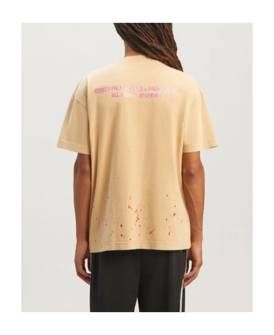 Palm Angels Pxp Painted Crewneck T-Shirt