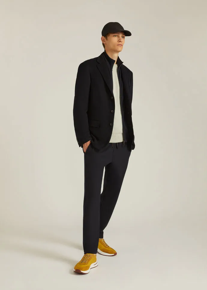 Single-Breasted Cashmere Blazer