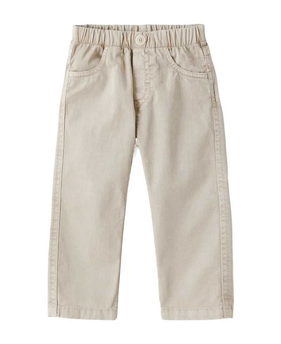 Slim Elasticated-Waistband Trousers