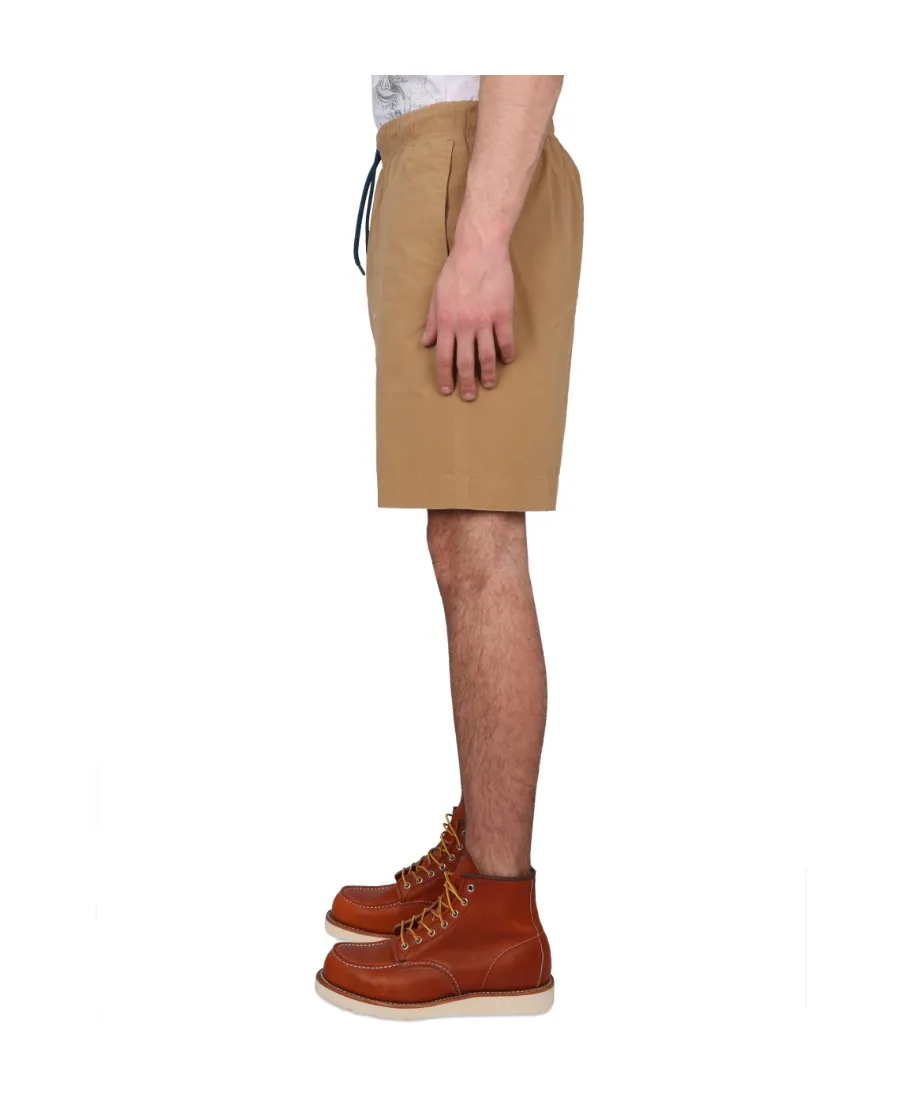 Ps Paul Smith Logo Patch Drawstring Deck Shorts