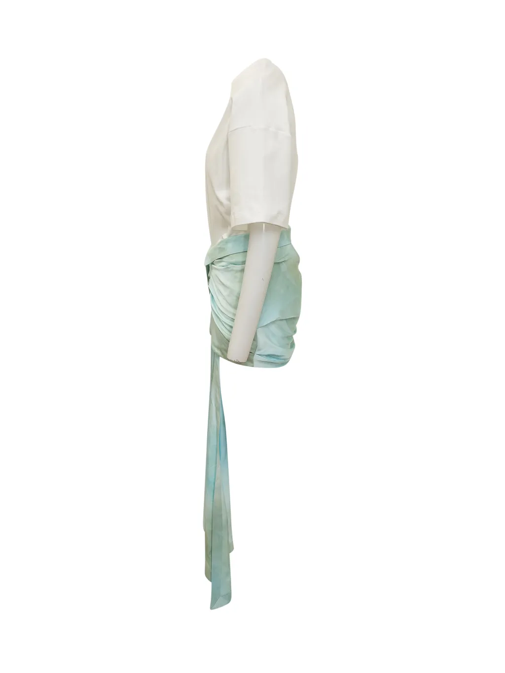 Off-White Bow-Detailed Tie-Dyed Dress