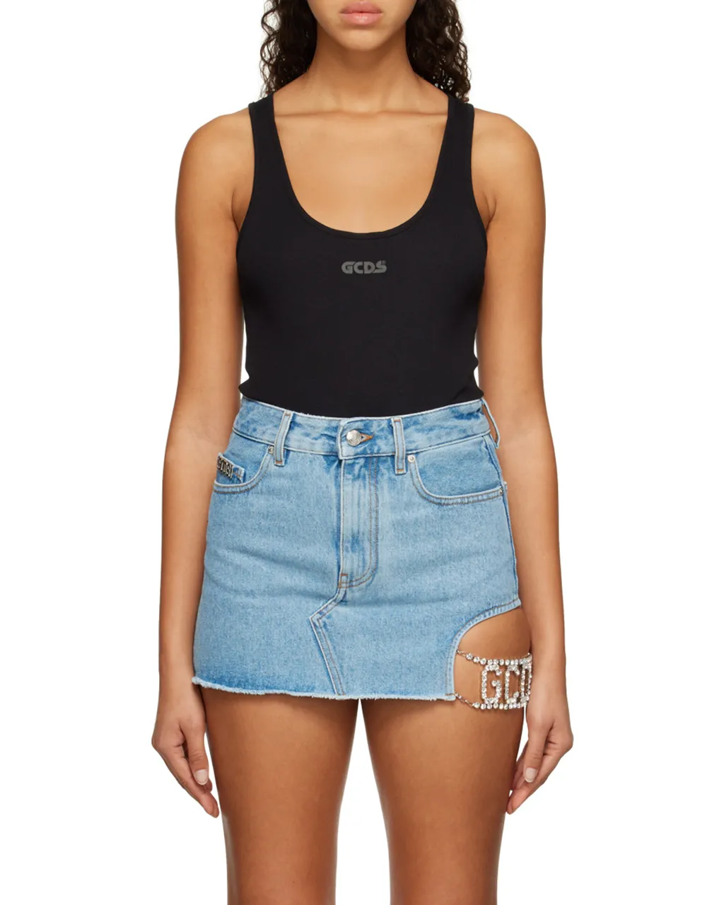 Logo-Print Sleeveless Bodysuit