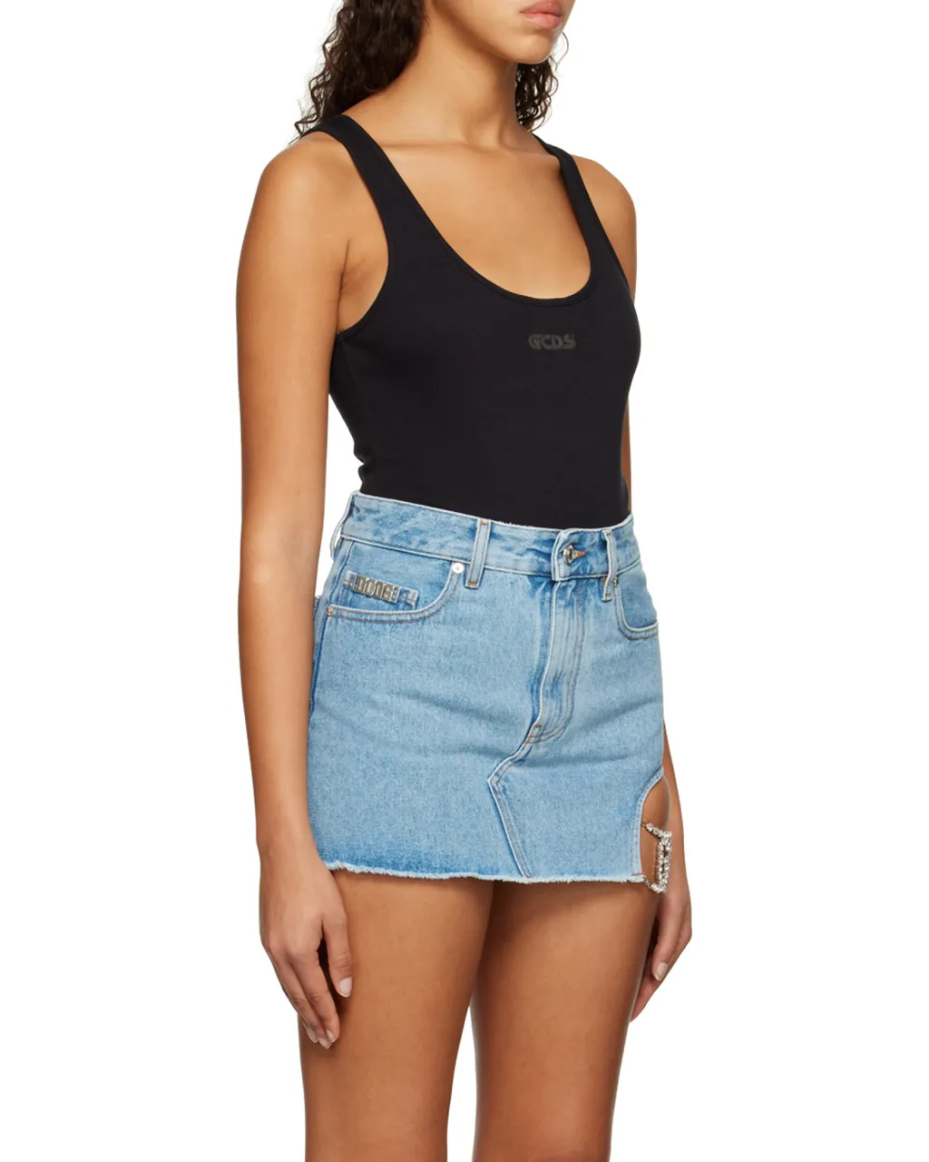 Logo-Print Sleeveless Bodysuit