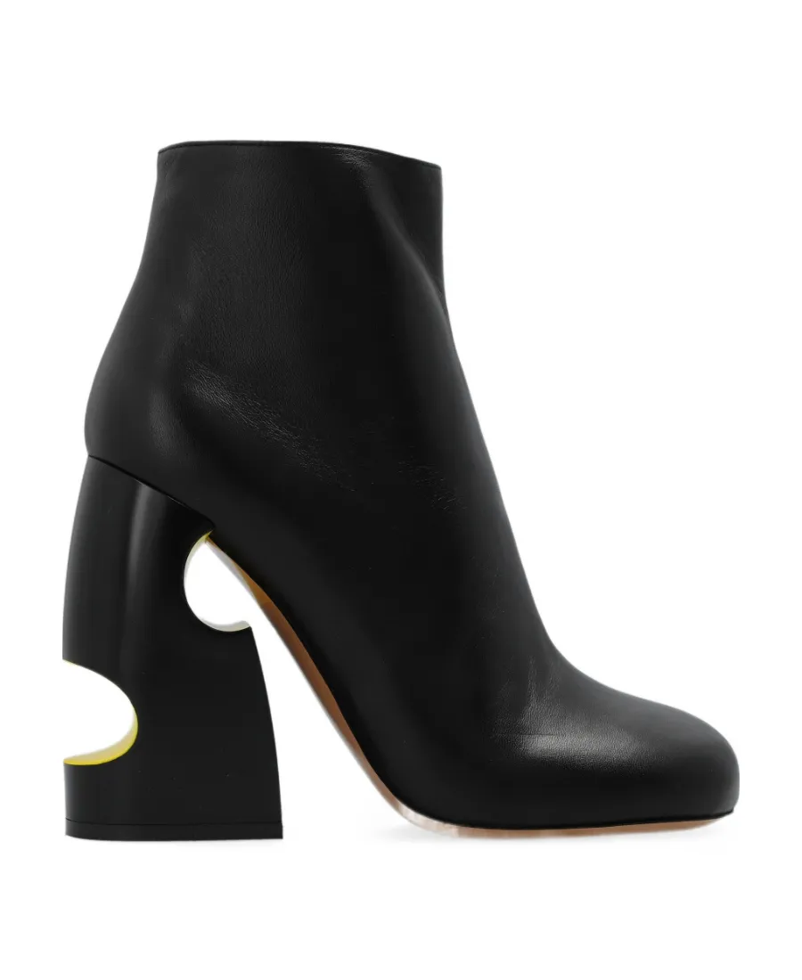 Off-White Cut-Out Zip-Up Boots