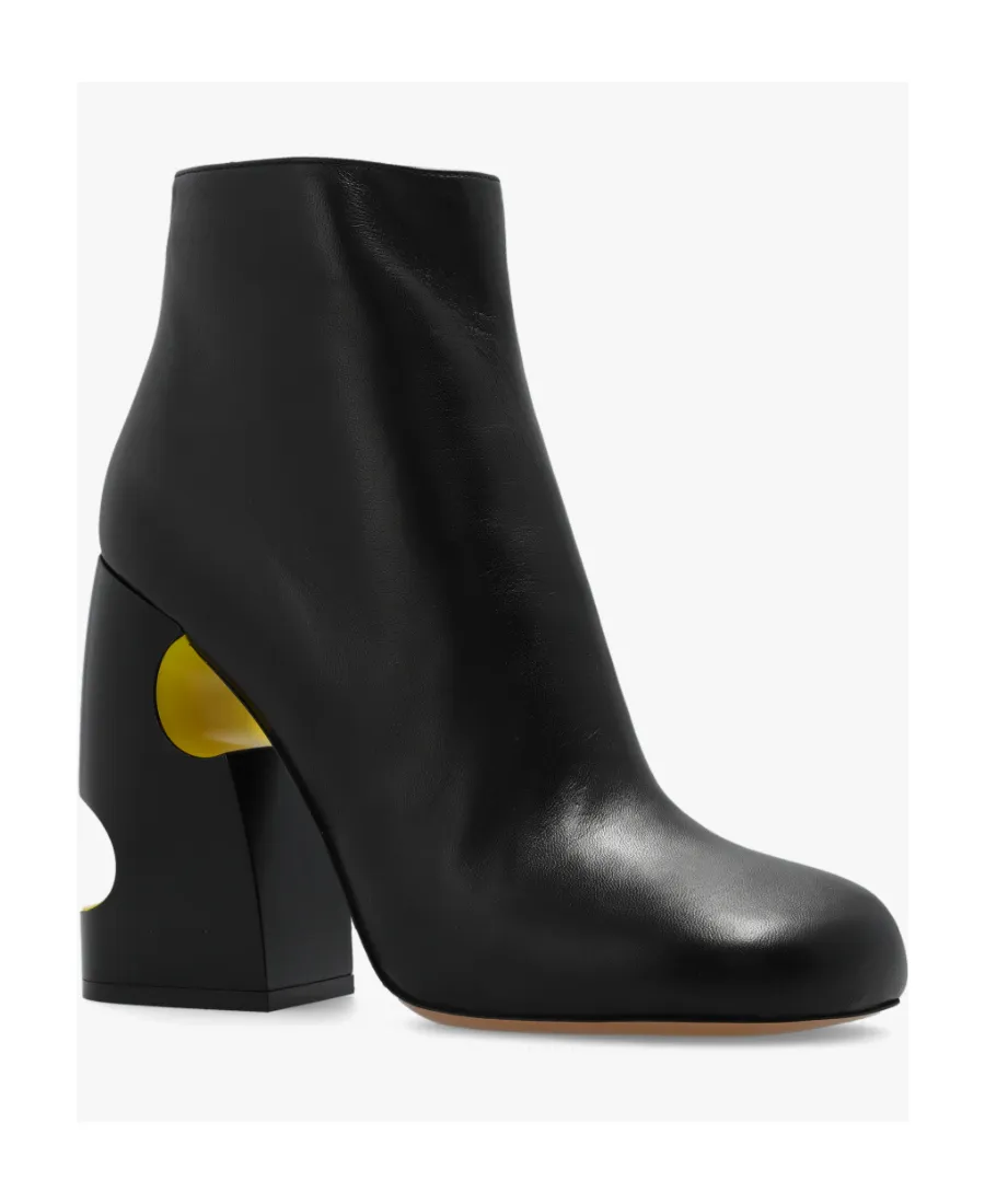 Off-White Cut-Out Zip-Up Boots