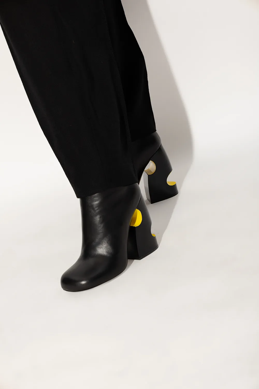 Off-White Cut-Out Zip-Up Boots