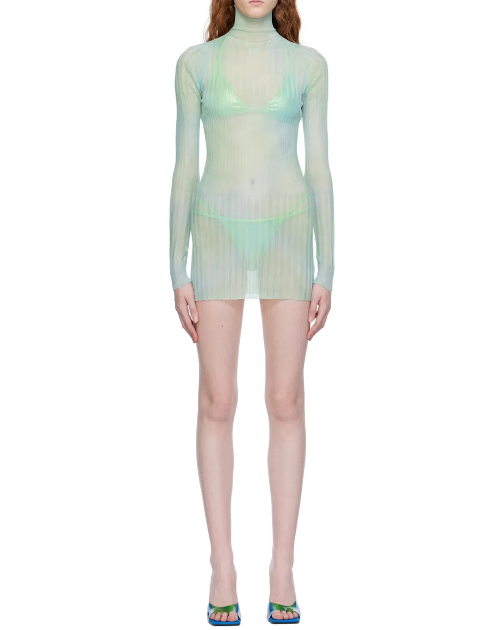 Tie-Dye Sheer Minidress