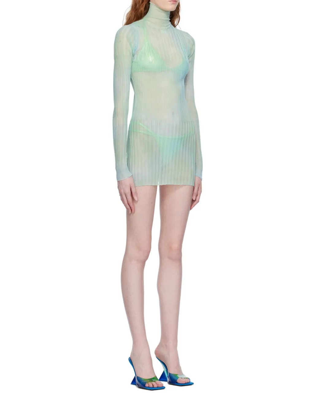 Tie-Dye Sheer Minidress