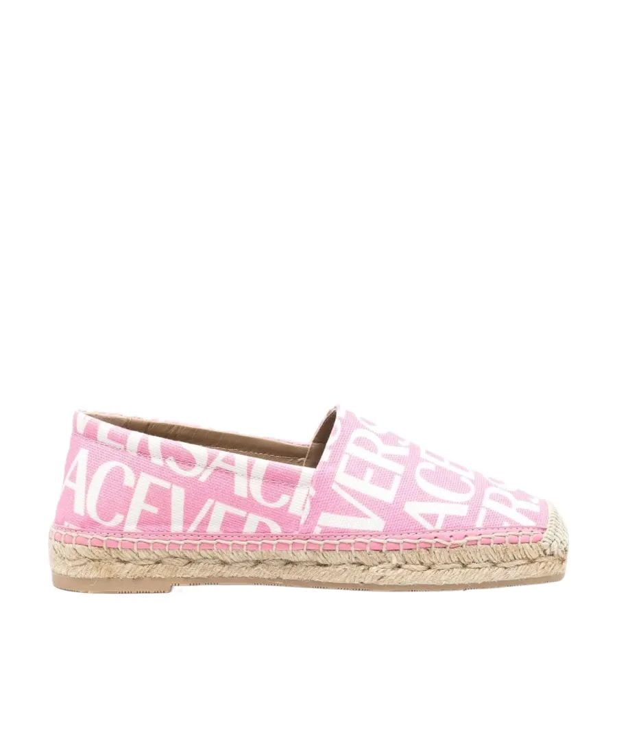 All-Over Logo Print Espadrilles