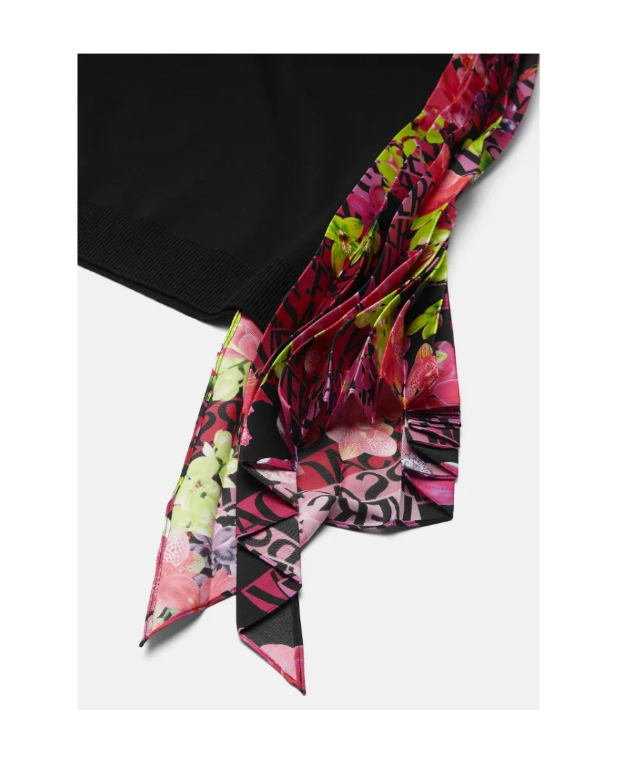 Versace Orchid Printed Dress