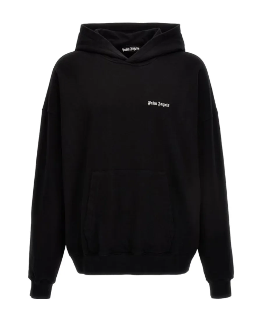 Palm Angels Logo Embroidered Hoodie