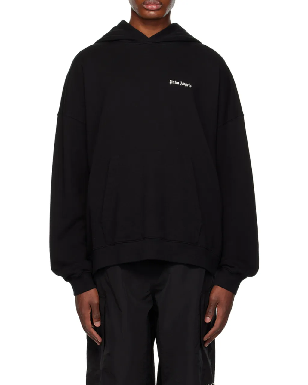 Palm Angels Logo Embroidered Hoodie