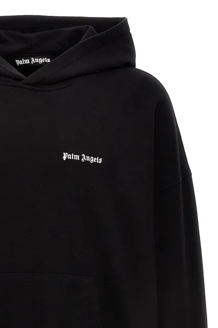 Palm Angels Logo Embroidered Hoodie