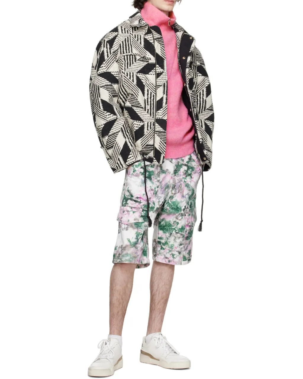 Belt Ring Button Shorts
