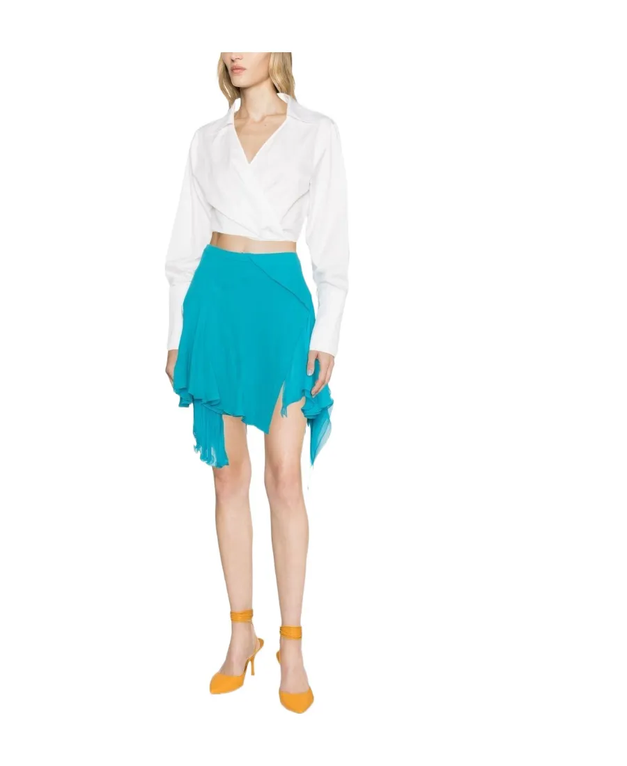 Versace Asymmetric Hem Mini Skirt