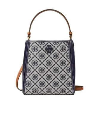 Tory Burch Mcgraw Logo Patch Bucket Bag